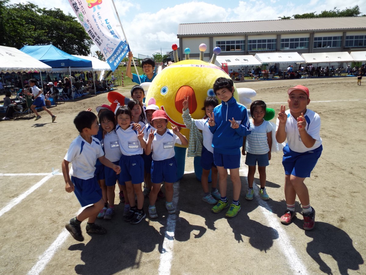 額田小学校運動会の写真