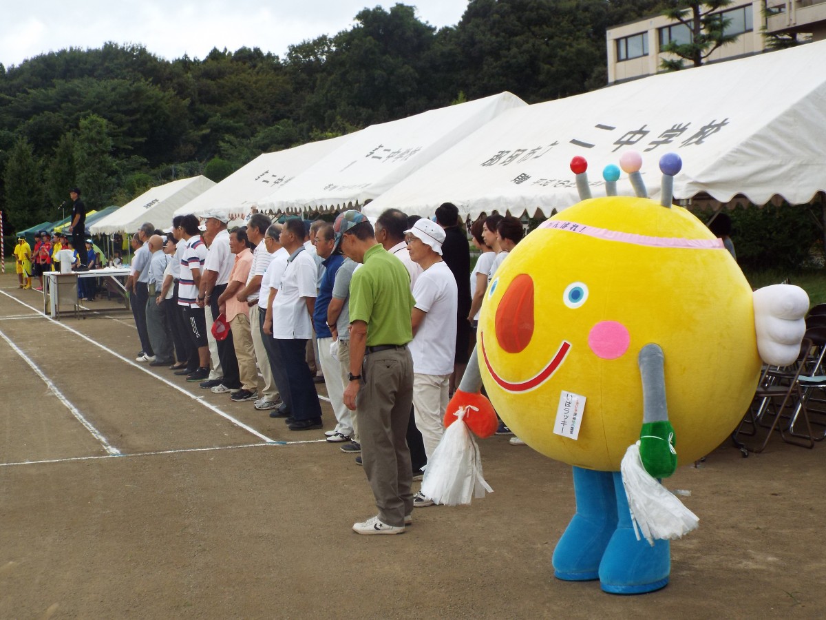 那珂市立第二中学校の体育祭の写真