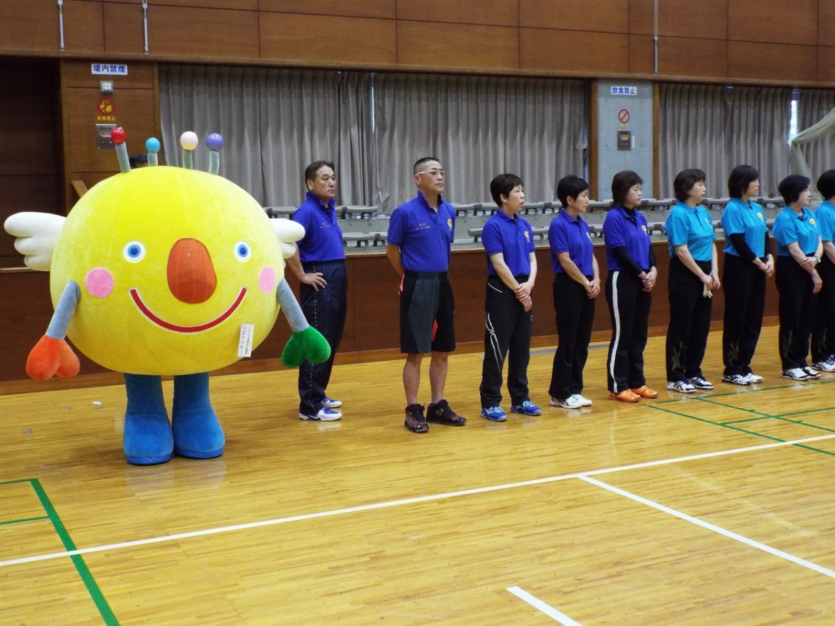 市体協地区対抗ソフトボール大会・バレーボール大会の開会式の写真