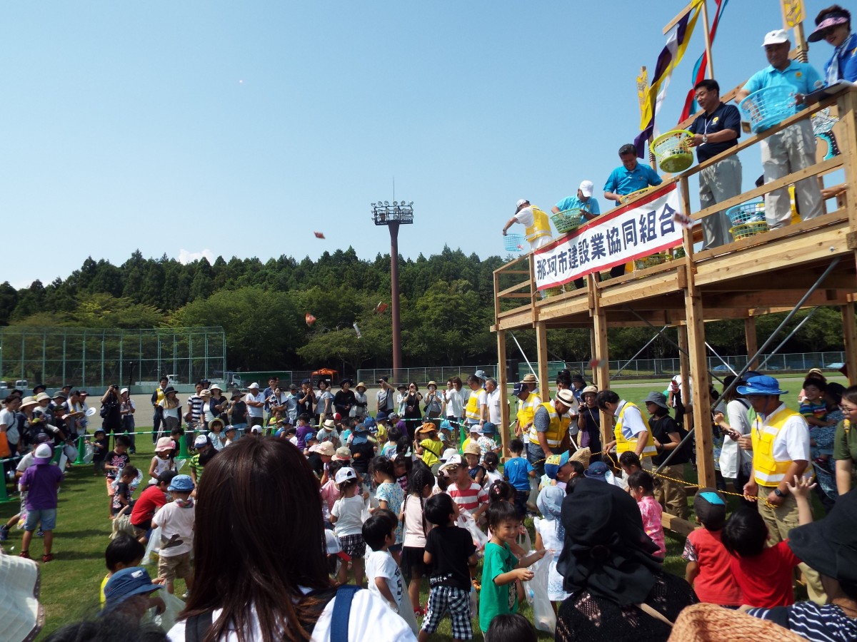 なかひまわりフェスティバルで炬火集火式イベントをおこないました!の写真