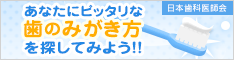 「歯のみがき方」日本歯科医師会