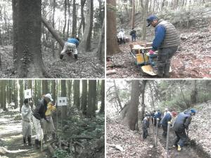 南酒出城跡保善の会の活動の様子