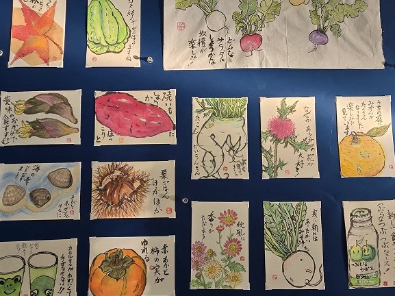 紙ふうせんの展示
