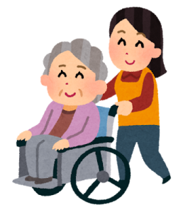 車いすで介護