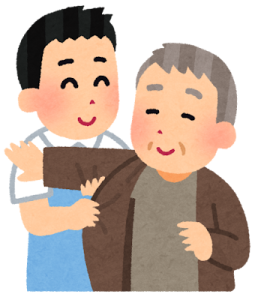 着替えの介助