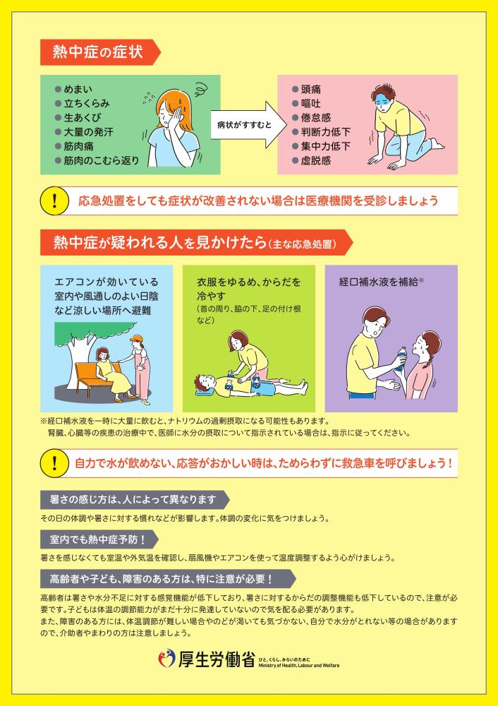 熱中症予防のために２