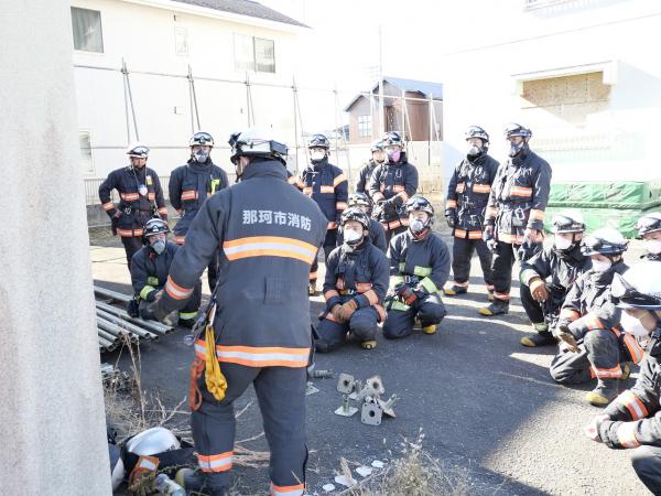 警防訓練の様子