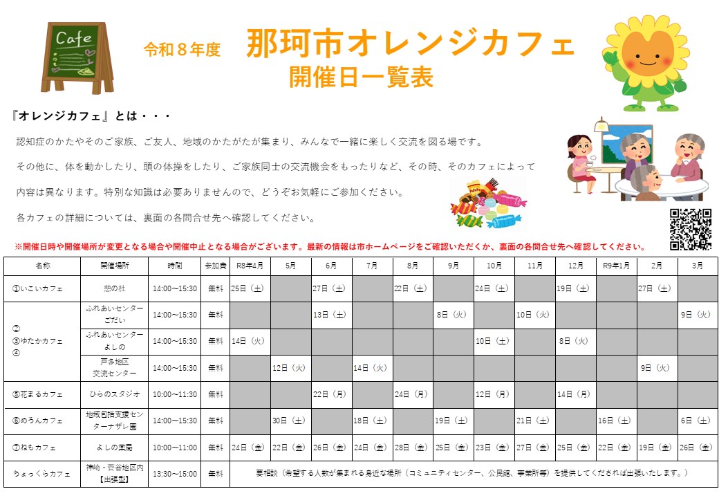 R8オレンジカフェ表