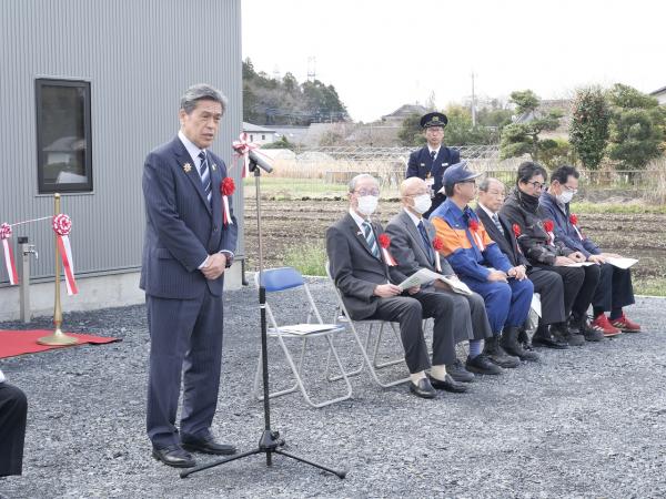 落成式先﨑市長式辞