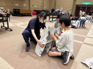 0711新聞紙タワー
