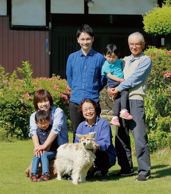 中崎 敦さん一家